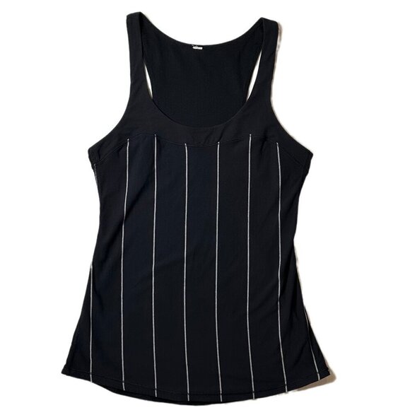 Lululemon Cliffhanger Black & White Run First Base Tank Top - Picture 1 of 7